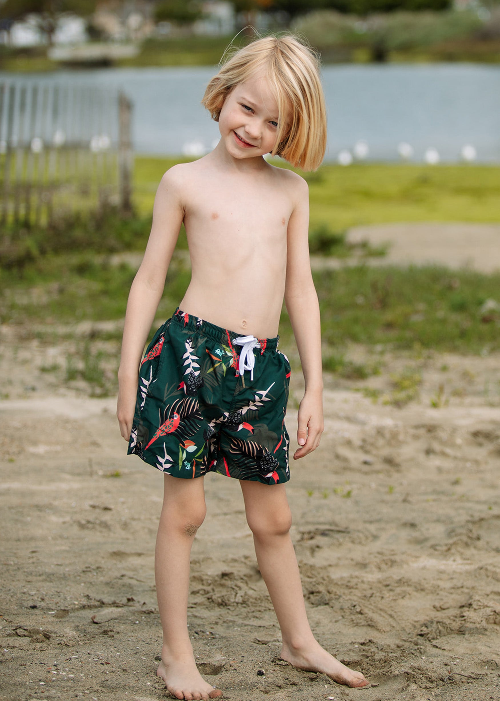 6-12 Months Toddler Cute Ocean Print Bathing Suit (6M-4T) Boy