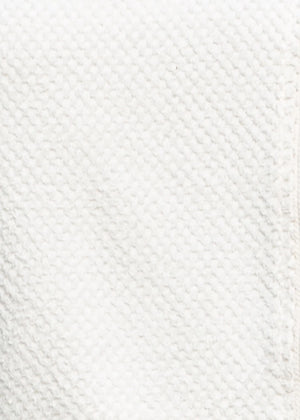 white cotton hair towel